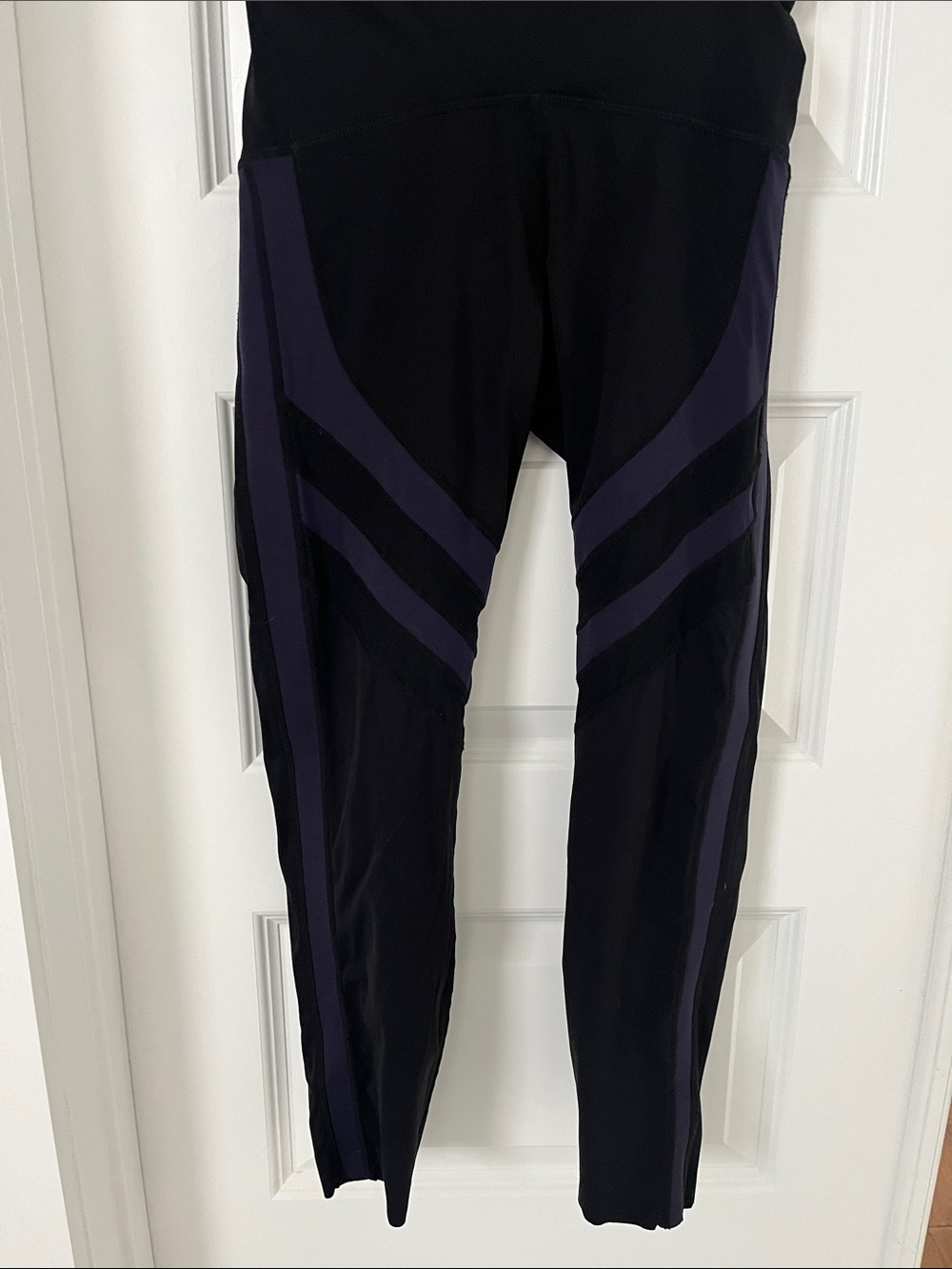 Women’s Zyia Black and Dark Purple Performance leggings